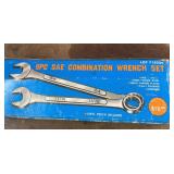 9 pc SAE Combination wrench set