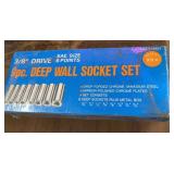 9pc Unopened 3/8 SAE Drive Deep Well Sockets