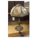 Slag glass lamp