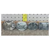 4-Assorted collectors belt buckles