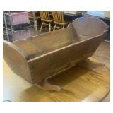 Vintage wood cradle
