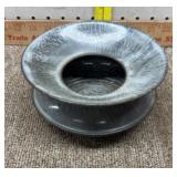 Gray granite ware spittoon
