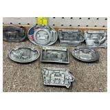 9-2000s Clay co fair belt buckles all#157 of