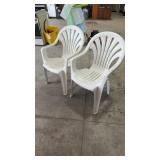 Plastic deck chairs