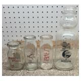 Milk bottles