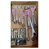 Lot mixed SAE wrenches