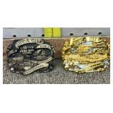 Set of 2 Swea City Iowa centennial 1895-1995 belt