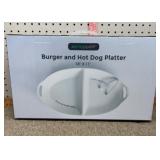 NIB burger & hotdog platter