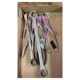 Assorted wrenches an pliers