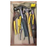 Hammers pliers nippers pry bars