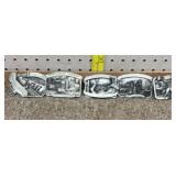 5-State pewter belt buckles MN, NE, TN, WIS, CA