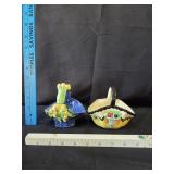 (2) VTG Ceramic Baskets