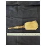 Vintage Gold-Toned Handheld Hairbrush