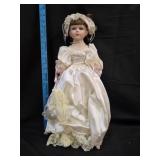 24' VTG Porcelain Bride Doll