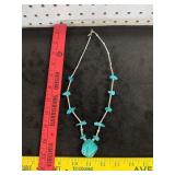 Vtg Southwestern Turquoise Nugget Necklace