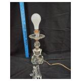 MCM Hollywood Regency Crystal Lamp