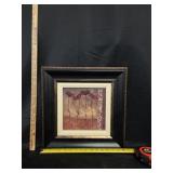 Framed Print 'Poppies on Gold IL' by Vivian Flasch