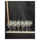 (11) Christmas Wine Glasses