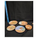 Vintage Japanese Lusterware Teacup & Plates