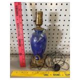 MCM Blue/Purple Iridescent Table Lamp