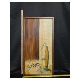 Framed Artwork Water Pump & Flowers 33'x16'