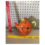 Anthropomorphic Happy Pumpkin Face Teapot