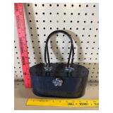 Vtg Wilardy Navy Blue Lucite Purse