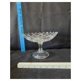Clear Glass Compote