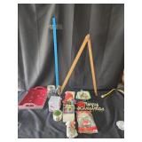 Christmas Decor- Tray, Candle Holders