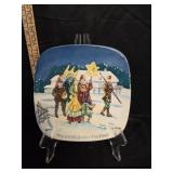 VTG Christmas In Poland Collectors Plate
