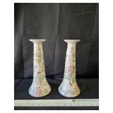 VTG Chinoiserie Candle Stick Holders