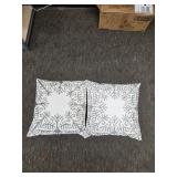 (2) 16' Hand Embossed Decorative Pillows