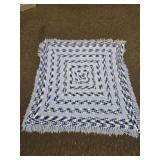 VTG Handmade Crochet Granny Square Afghan
