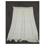 VTG Crocheted Throw 72'x51'