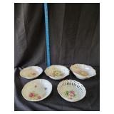 (5) Porcelain Bowls/Serving Dishes