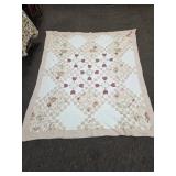 Floral Quilted Comforter 90'x78'