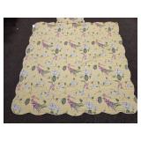 Lightweight Yellow Flower Quilt w/ Shams