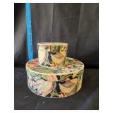 (2) Round Boxes