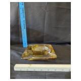 Amber Glass Ashtray