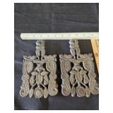 VTG Wilton Cast Iron Footed Trivets