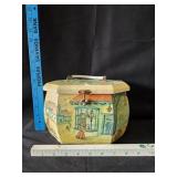 VTG Hand-Painted Wooden Purse