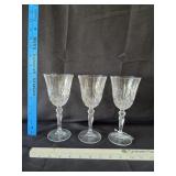(3) Killamex Crystal Wine Glasses
