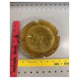 Vtg Anchor Hocking Soreno Amber Ashtray