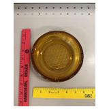 MCM Amber Glass Ashtray