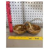 Vtg Stangl Pottery Granada Gold Double Candy Dish