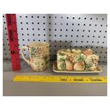 MCM Tilso Japan Ceramic Mug & Butter Dish
