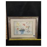 Floral Still Life By Edna Hibel 14.5'x19'