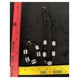 Vintage Glass & Beaded Necklace & Bracelet