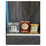 (3) Battery Powered Analog Clocks