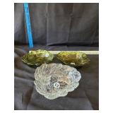 (3) Glass Candy Dishes